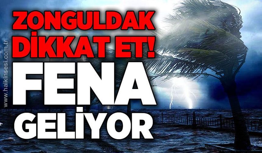 Zonguldak dikkat et: Fena geliyor!