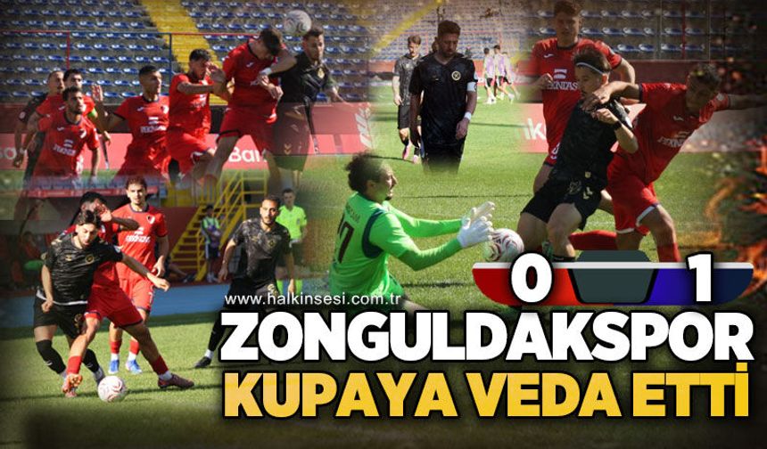 Zonguldakspor kupaya veda etti…