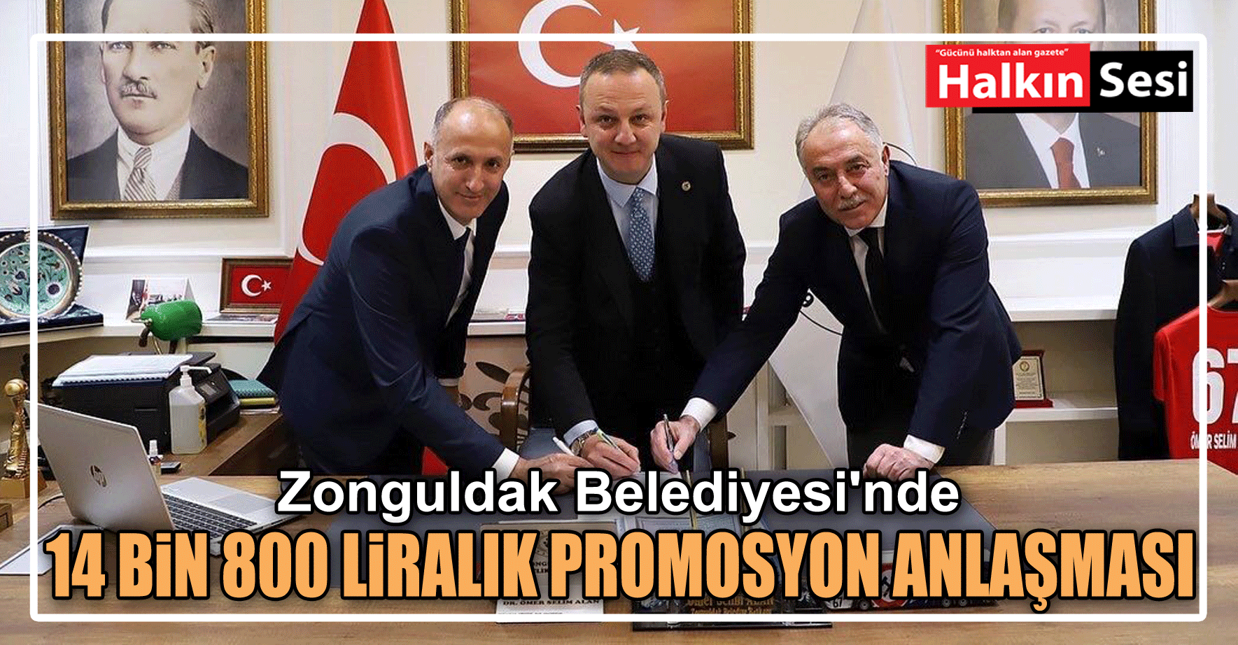 Zonguldak Belediyesi'nde 14 bin 800 liralık promosyon anlaşması