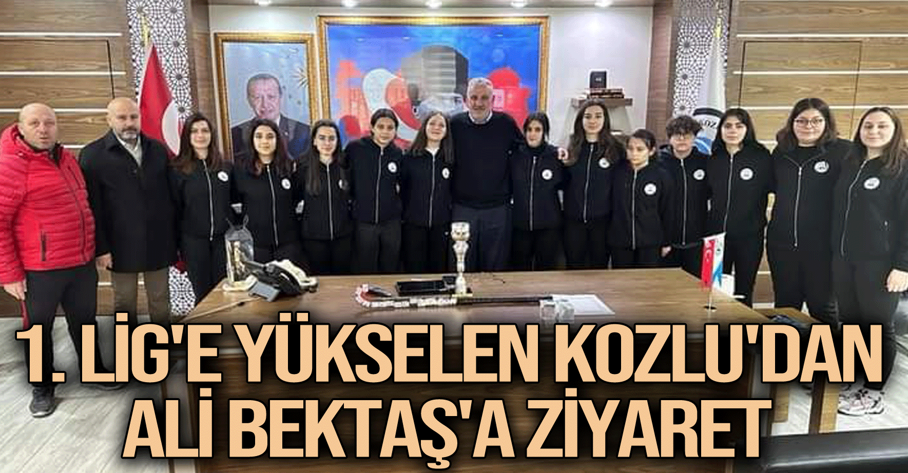 1. Lig'e yükselen Kozlu'dan Ali Bektaş'a ziyaret