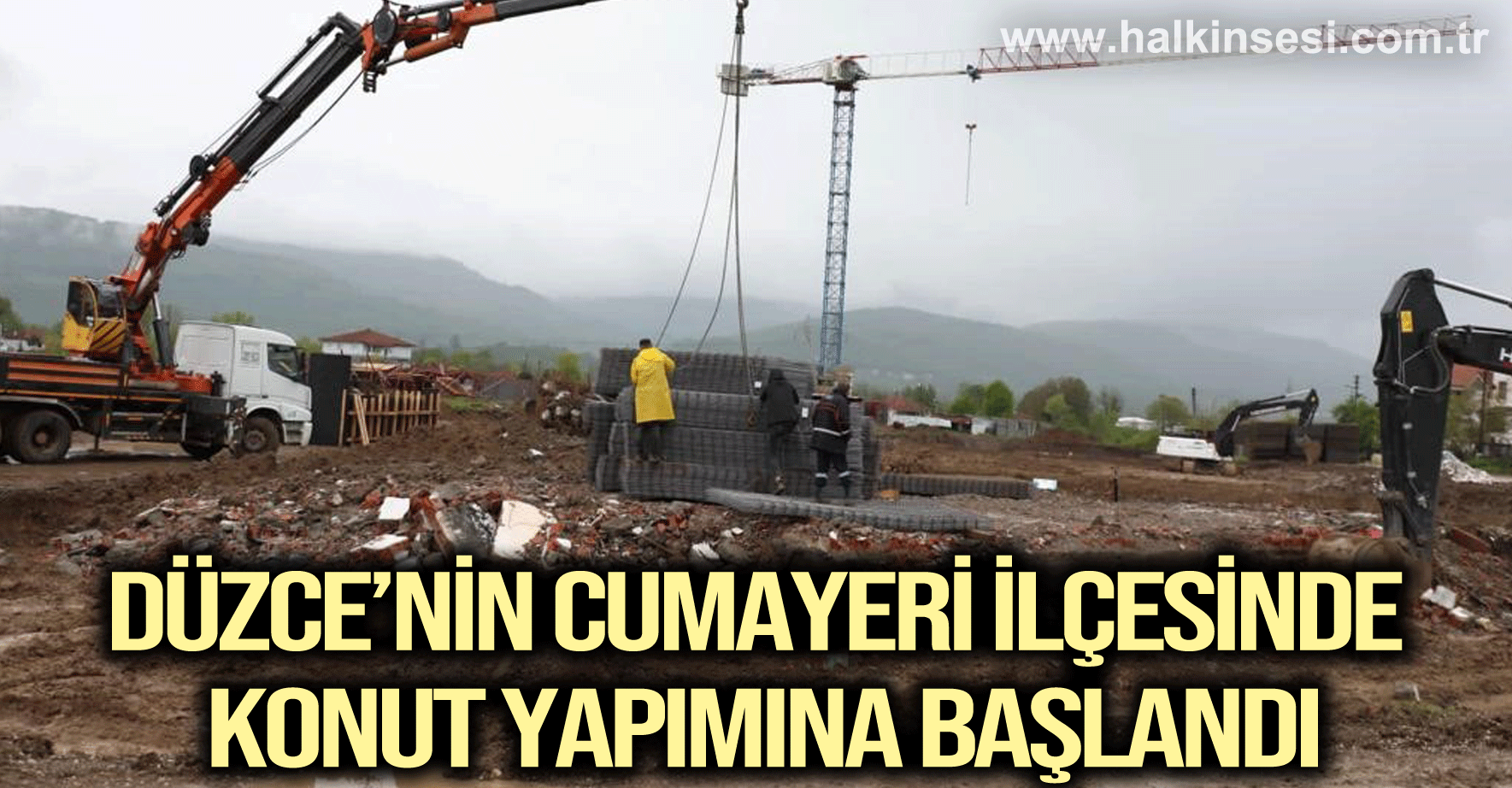 Cumayeri’nde konut yapımına başlandı