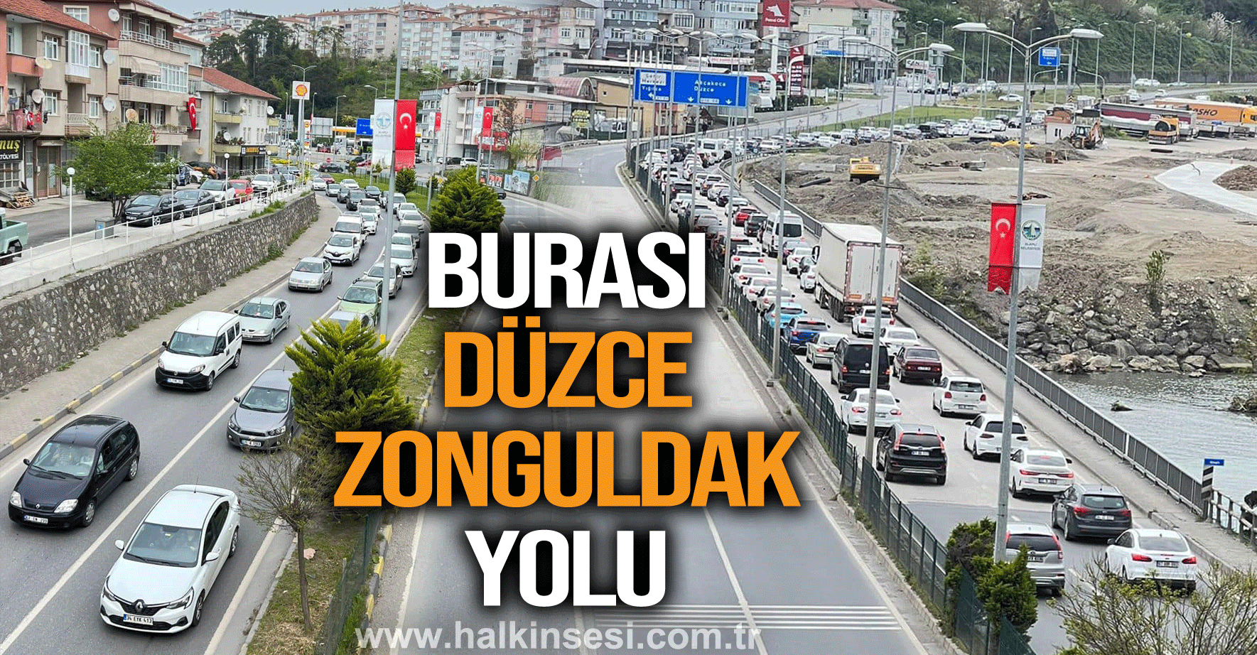 Düzce- Zonguldak yolunda yoğunluk