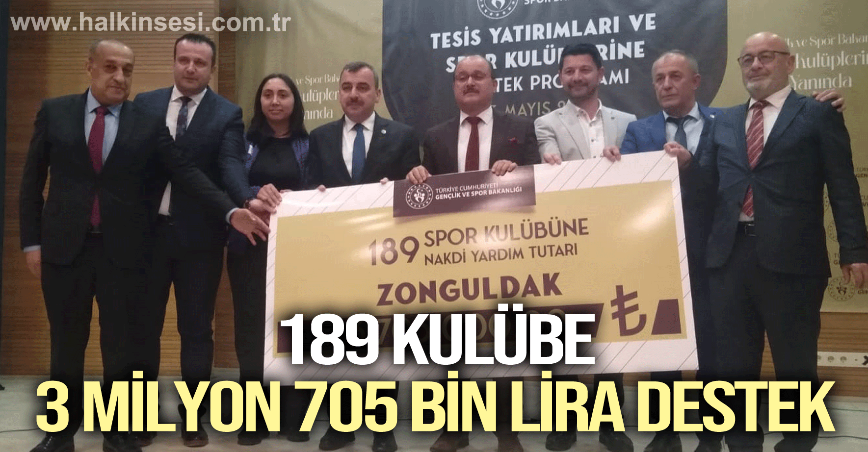 Zonguldak’ta 189 kulübe 3 milyon 705 bin lira destek!