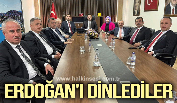 Recep Tayyip Erdoğan, parti kurmaylarına seslendi