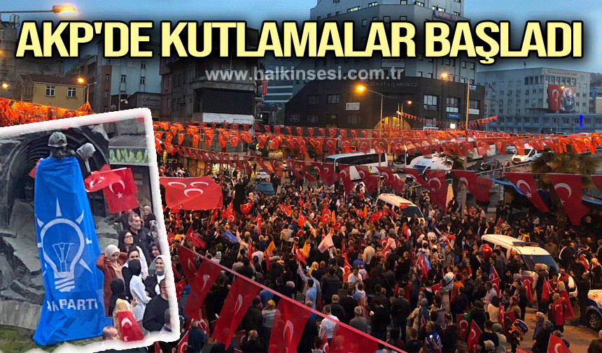 AKP'de kutlamalar başladı