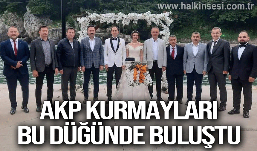 AKP Kurmayları bu düğünde buluştu