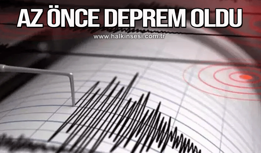 Az önce deprem oldu