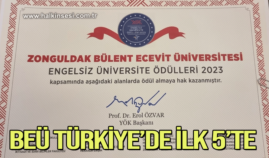 BEÜ Türkiye’de ilk 5’te