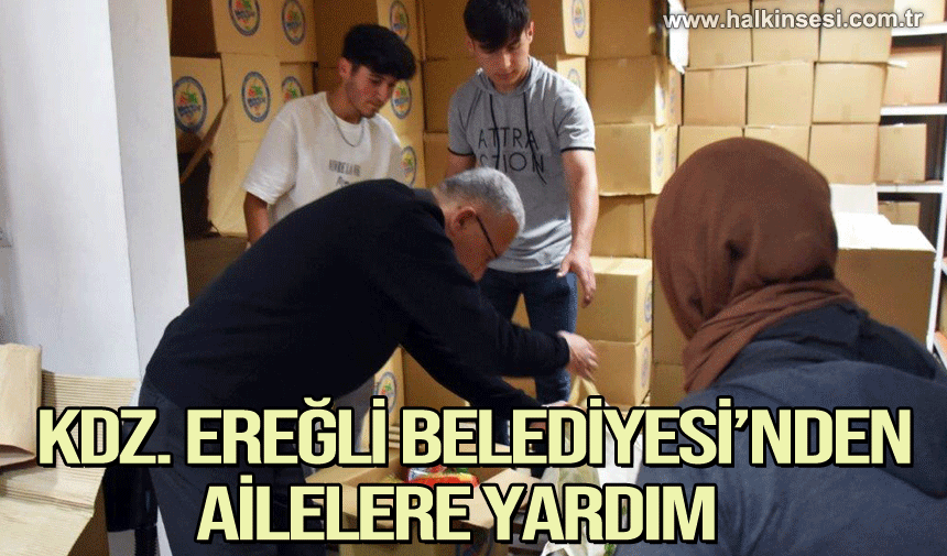 Kdz. Ereğli Belediyesi'nden ailelere yardım