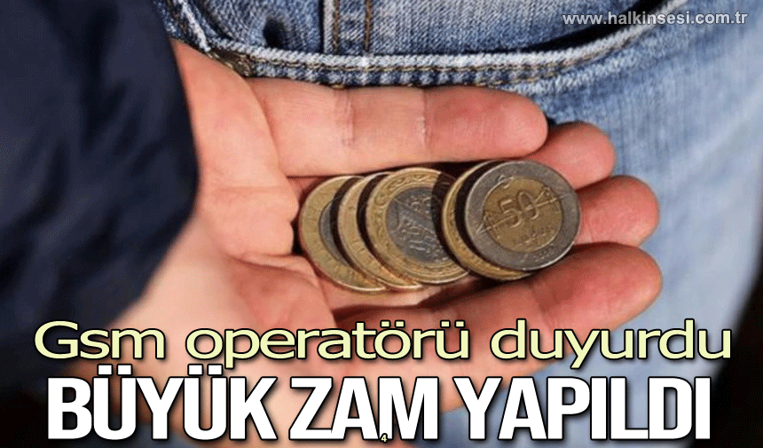 GSM operatörü duyurdu