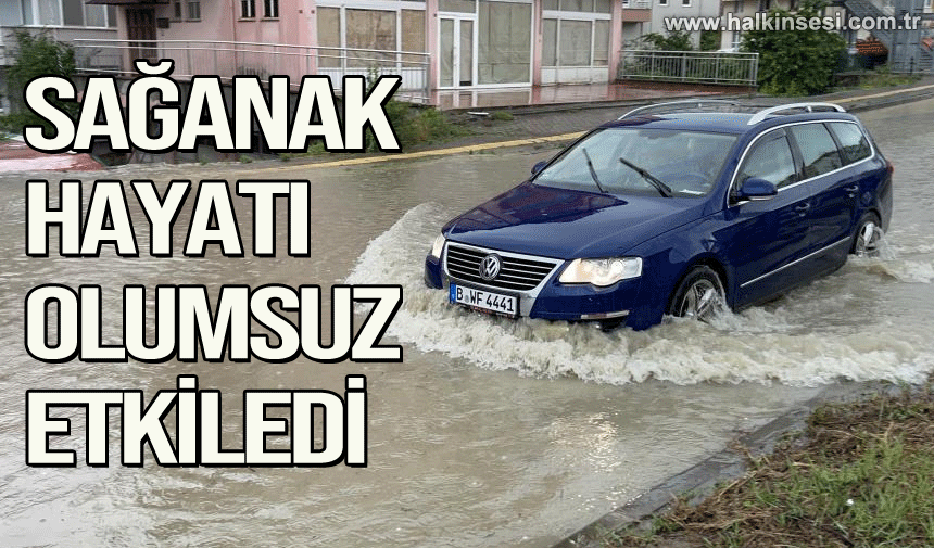 Bartın'da sağanak hayatı olumsuz etkiledi