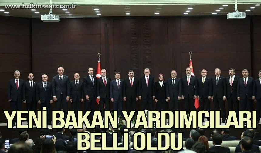 Yeni Bakan Yardımcıları belli oldu