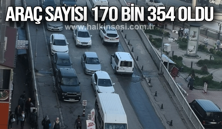 Zonguldak’ta araç sayısı 170 bin 354 oldu