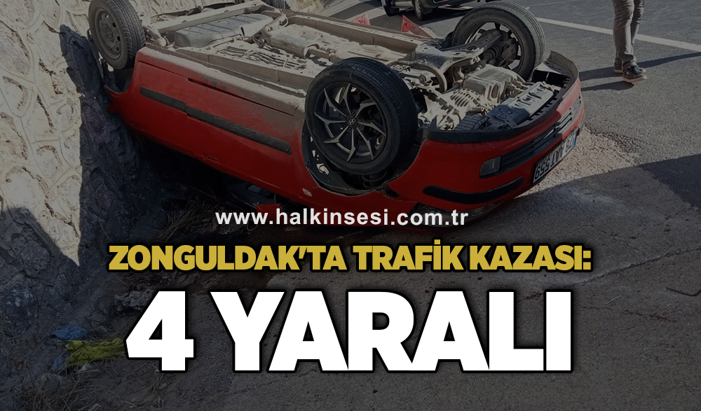 Zonguldak'ta trafik kazası: 4 yaralı