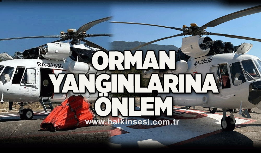 Orman yangınlarına önlem