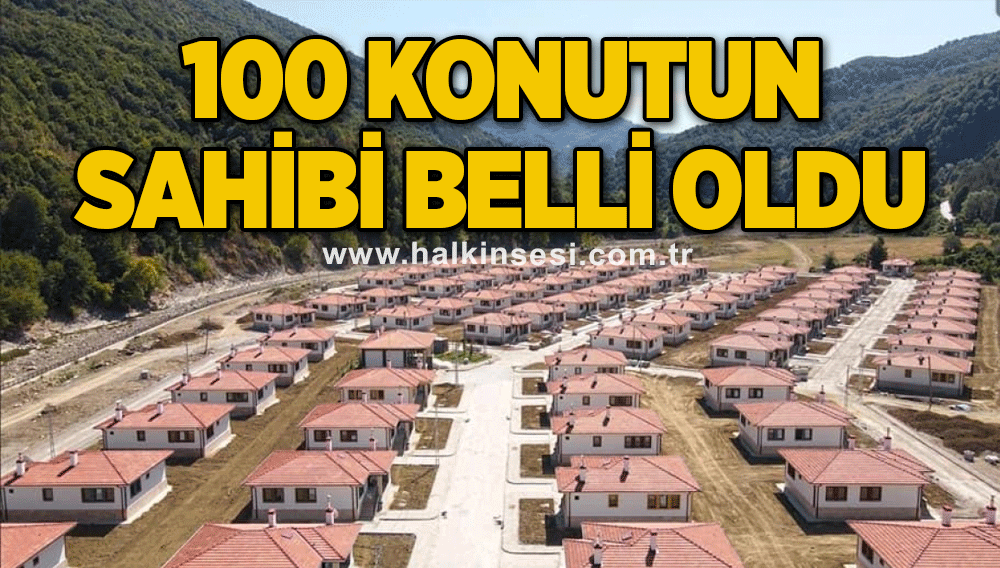 100 konutun sahibi belli oldu