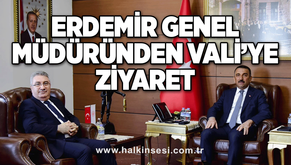 Erdemir Genel Müdüründen Vali’ye ziyaret