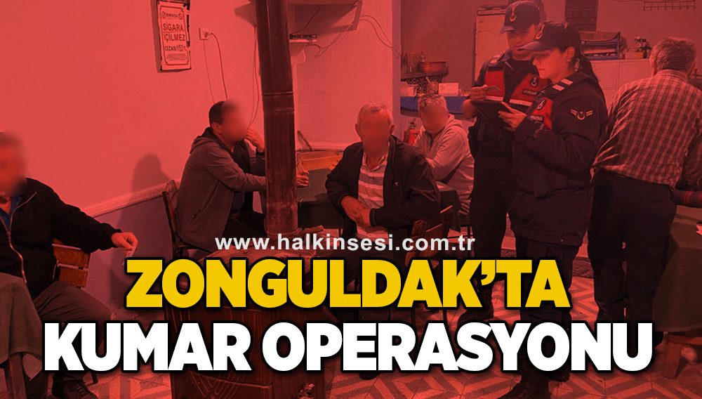 Zonguldak’ta dev kumar operasyonu