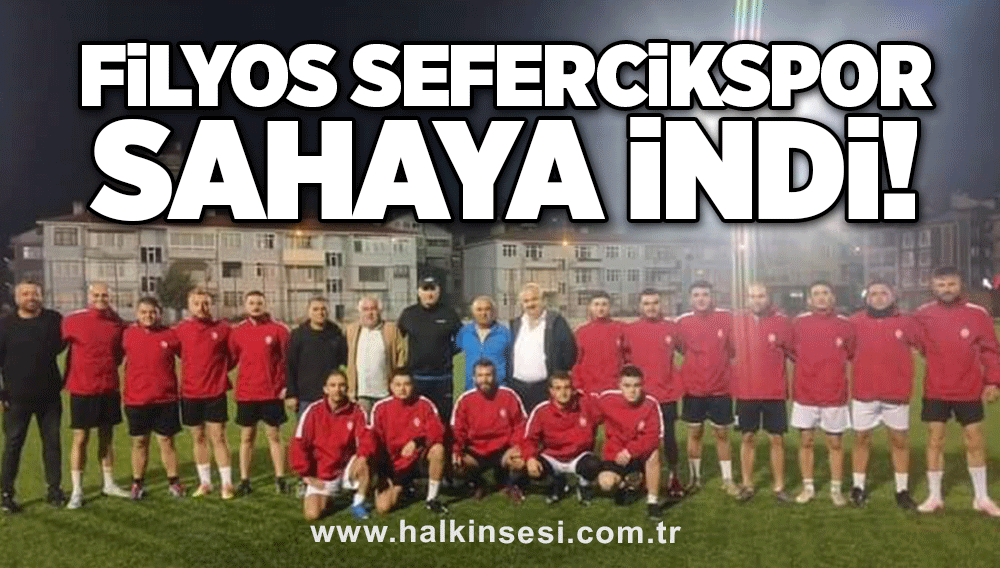 Filyos Sefercikspor sahaya indi!.. 