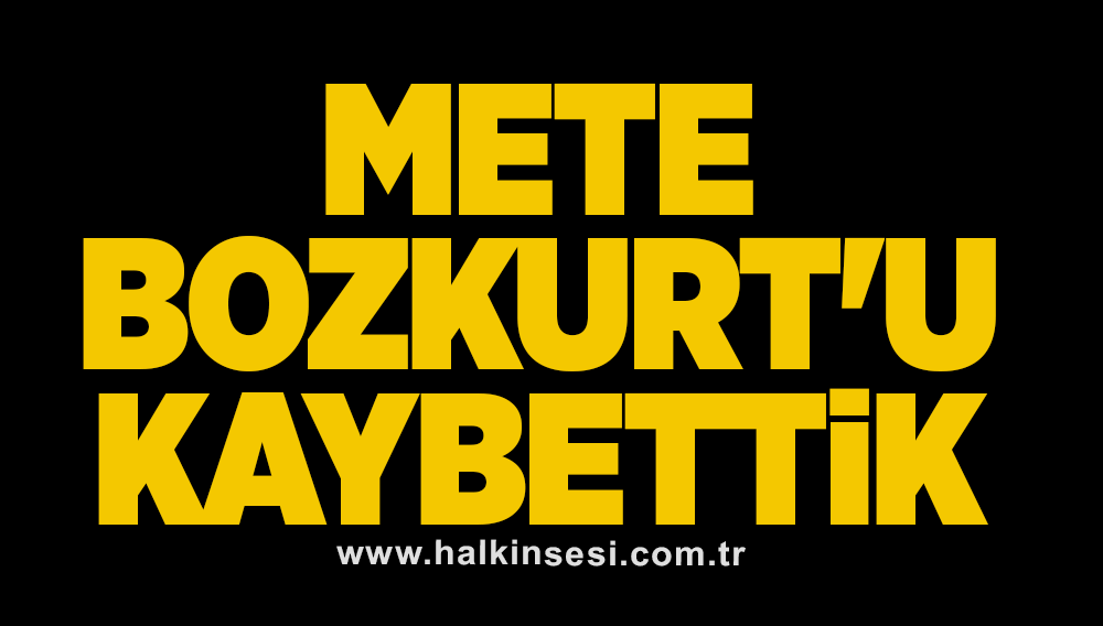 Mete Bozkurt'u kaybettik