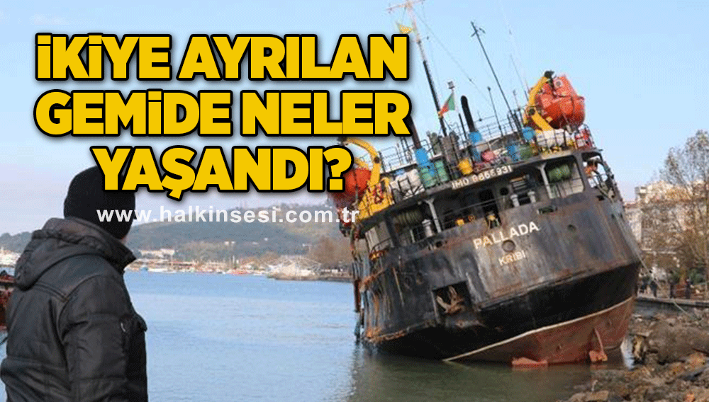 Zonguldak'ta ikiye ayrılan gemide neler yaşandı