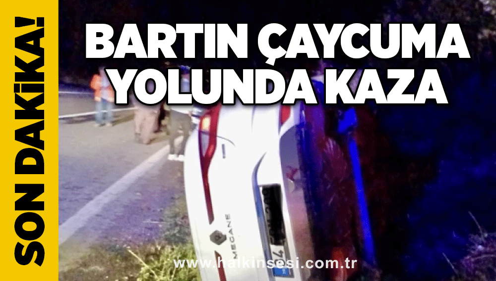 Bartın Çaycuma yolunda kaza
