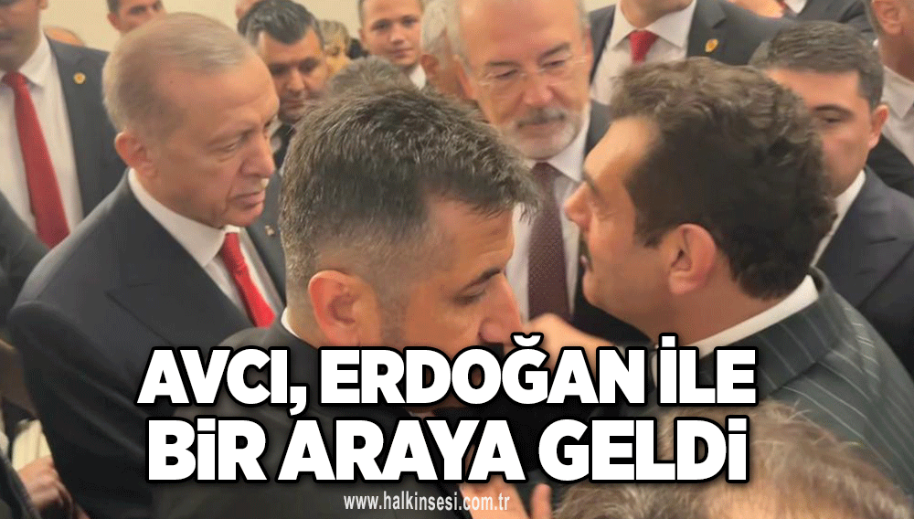 Avcı, Erdoğan İle Bir Araya Geldi