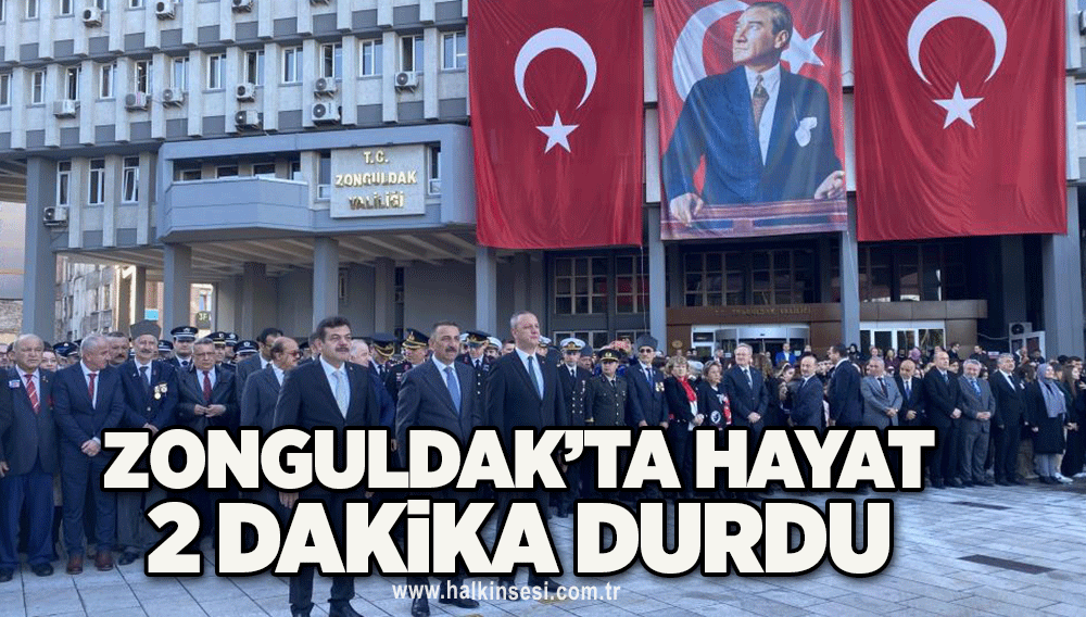 Zonguldak’ta hayat 2 dakika durdu