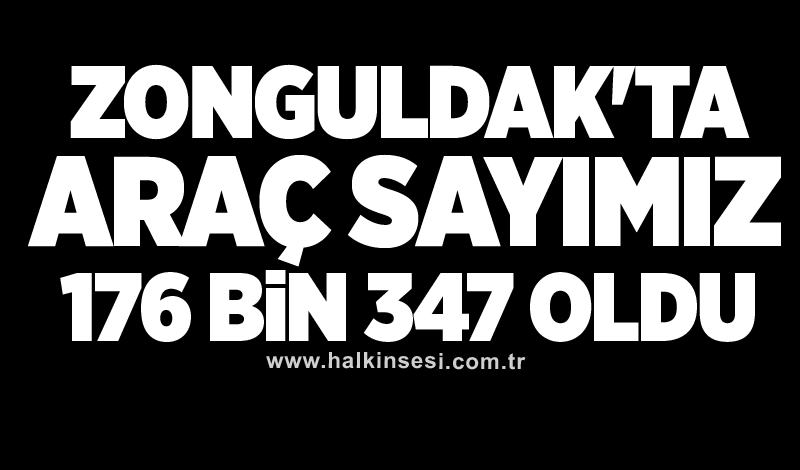 Zonguldak'ta araç sayımız 176 bin 347 oldu