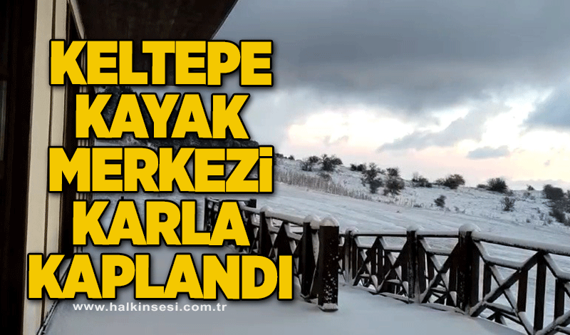 Keltepe Kayak Merkezi karla kaplandı