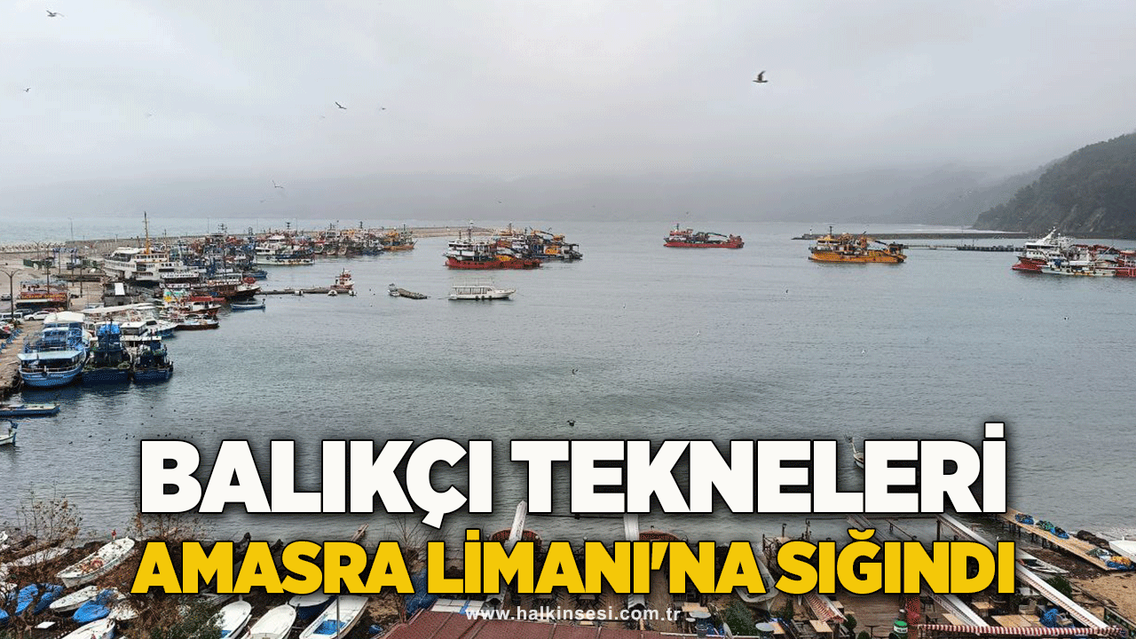 Balıkçı tekneleri Amasra Limanı'na sığındı