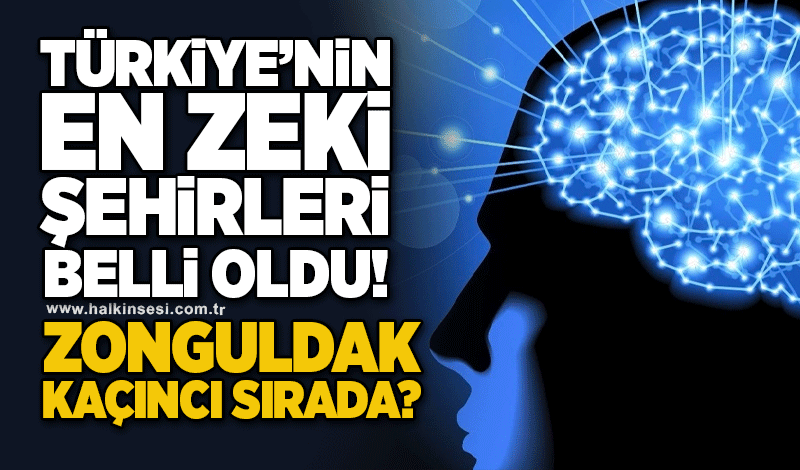 Türkiye'nin en zeki şehirleri belli oldu! Zonguldak kaçıncı sırada?
