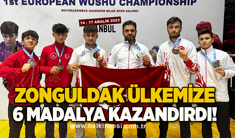 Zonguldak ülkemize 6 madalya kazandırdı!