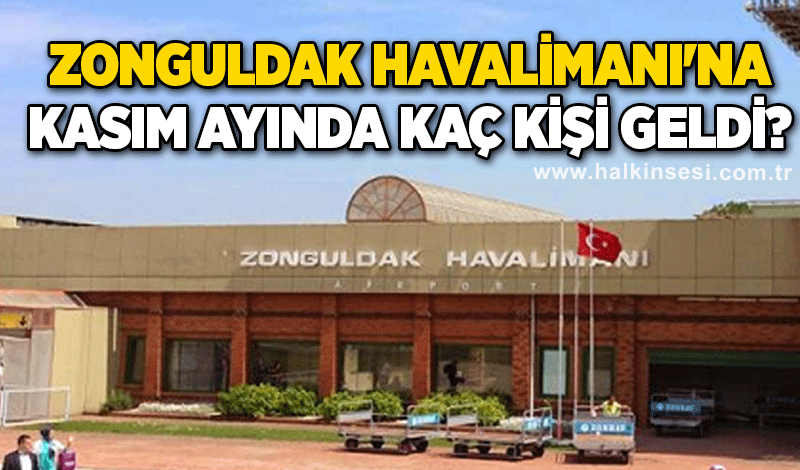 Zonguldak Havalimanı'na Kasım ayında kaç kişi geldi? Belli oldu!