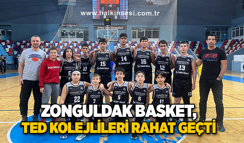 Zonguldak Basket, Ted Kolejlileri rahat geçti...