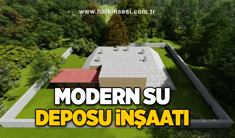 Modern su deposu inşaatı