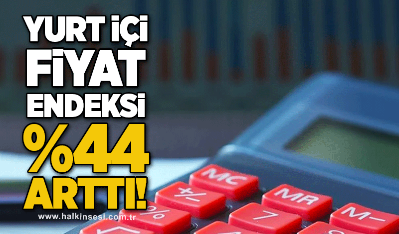 Yurt içi fiyat endeksi yüzde 44 arttı