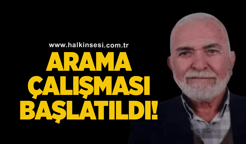 Arama çalışması başlatıldı