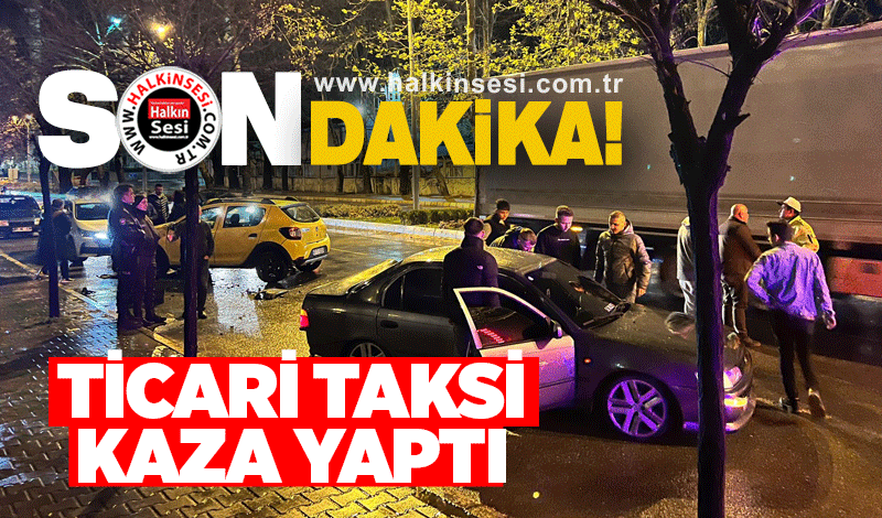Zonguldak'ta ticari taksi kaza yaptı
