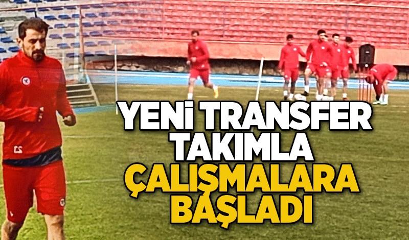 Zonguldak Kömürspor'da yeni transfer, takımla çalışmalara başladı