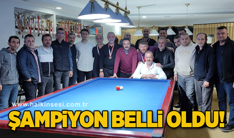 Zonguldak Bilardo il şampiyonası sona erdi
