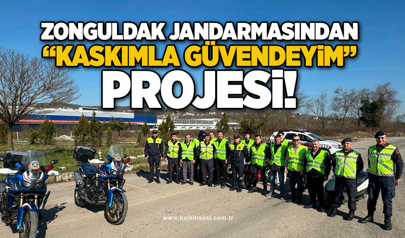 Zonguldak Jandarmasından “Kaskımla güvendeyim” projesi
