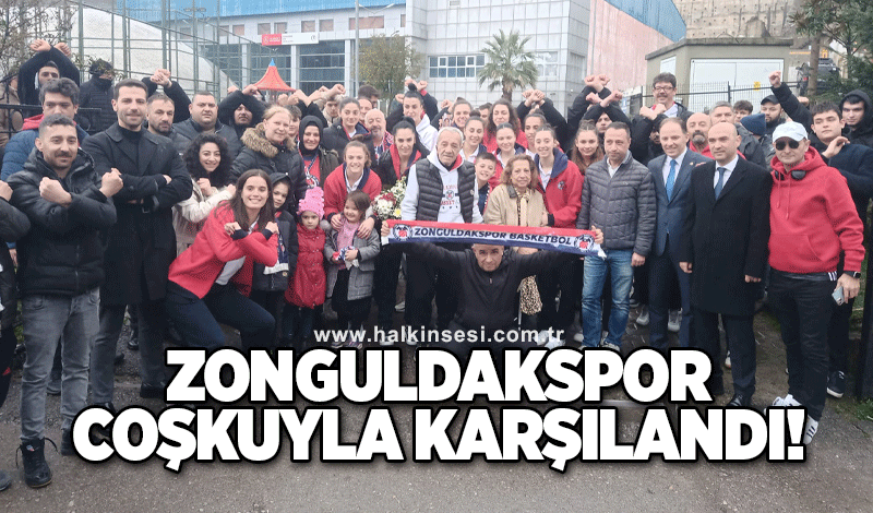 Şampiyon Zonguldakspor coşkuyla karşılandı!