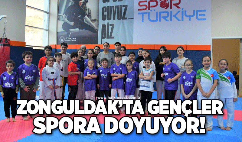 Zonguldak’ta gençler spora doyuyor