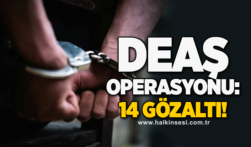 DEAŞ Operasyonu: 14 gözaltı!