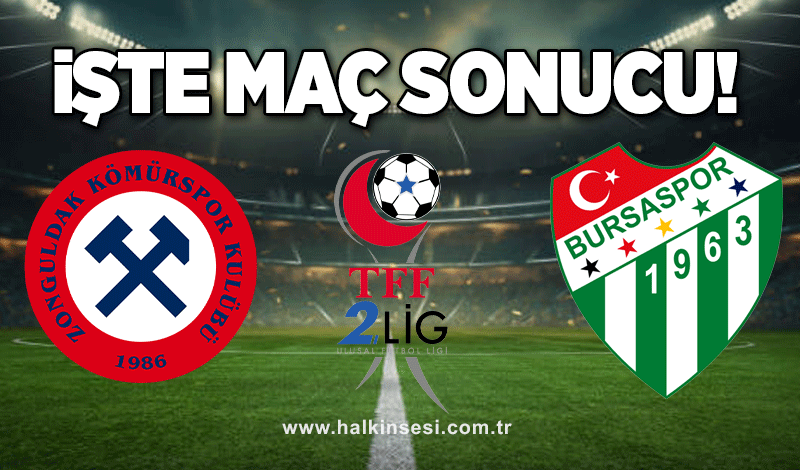 Zonguldak  Kömürspor-Bursaspor maçı sona erdi