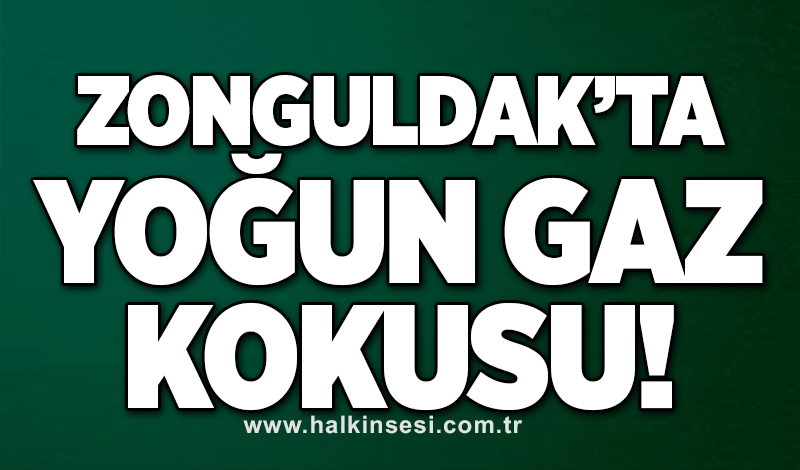 Zonguldak’ta yoğun gaz kokusu!