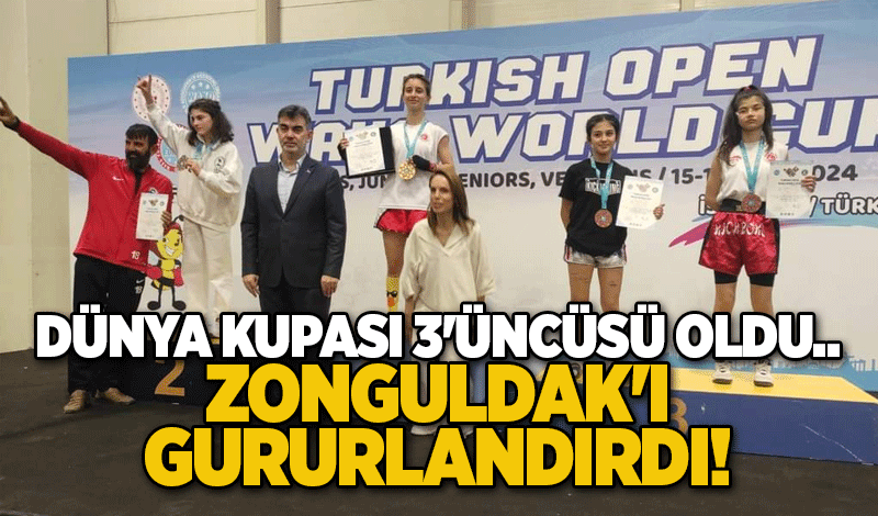 Dünya Kupası 3'üncüsü oldu.. Zonguldak'ı gururlandırdı!..