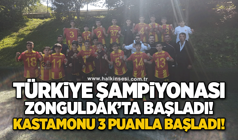 Türkiye Şampiyonası Zonguldak'ta başladı...  Kastamonu 3 puanla başladı..