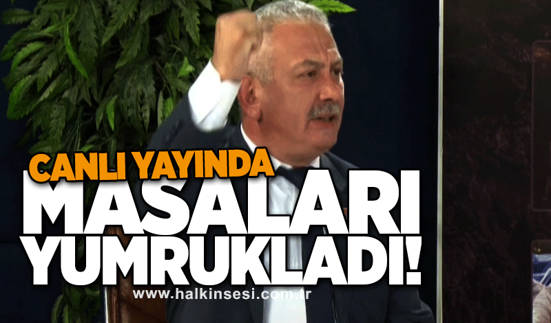 Osman Zaimoğlu canlı yayında çileden çıktı: MASALARI YUMRUKLADI!